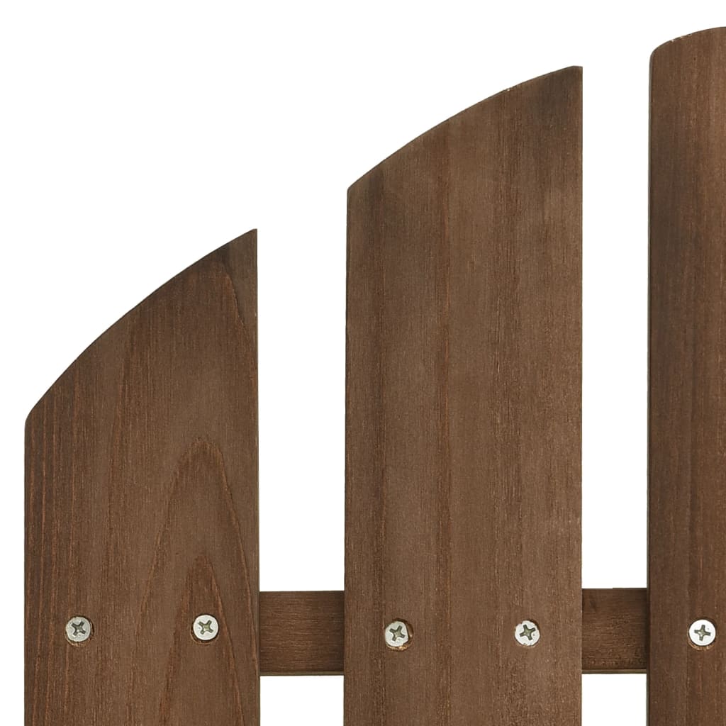 Adirondack hagestoler med tebord heltre gran brun