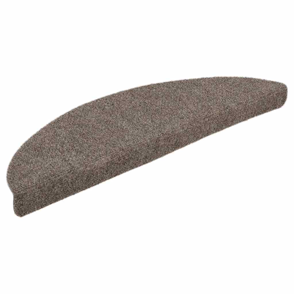 Selvklebende trappematter 15 stk kremhvit 56x17x3cm nålestempel