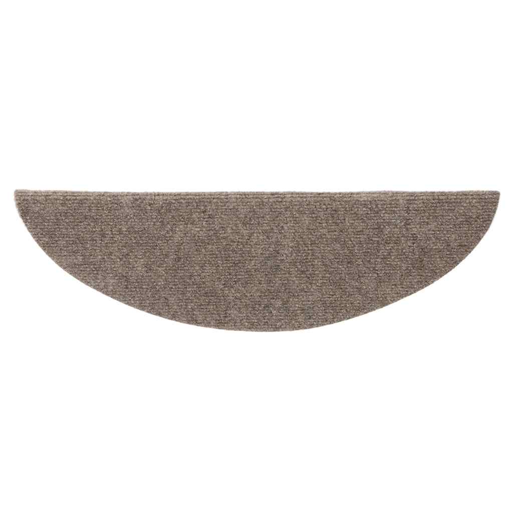 Selvklebende trappematter 15 stk kremhvit 56x17x3cm nålestempel