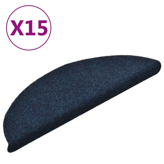 Selvklebende trappematter 15stk marineblå 56x17x3cm nålestempel