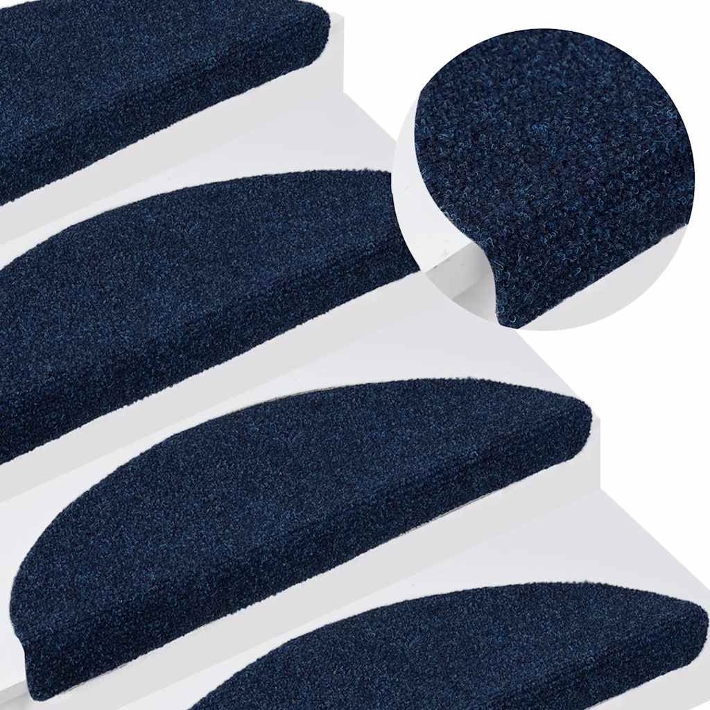Selvklebende trappematter 15stk marineblå 56x17x3cm nålestempel