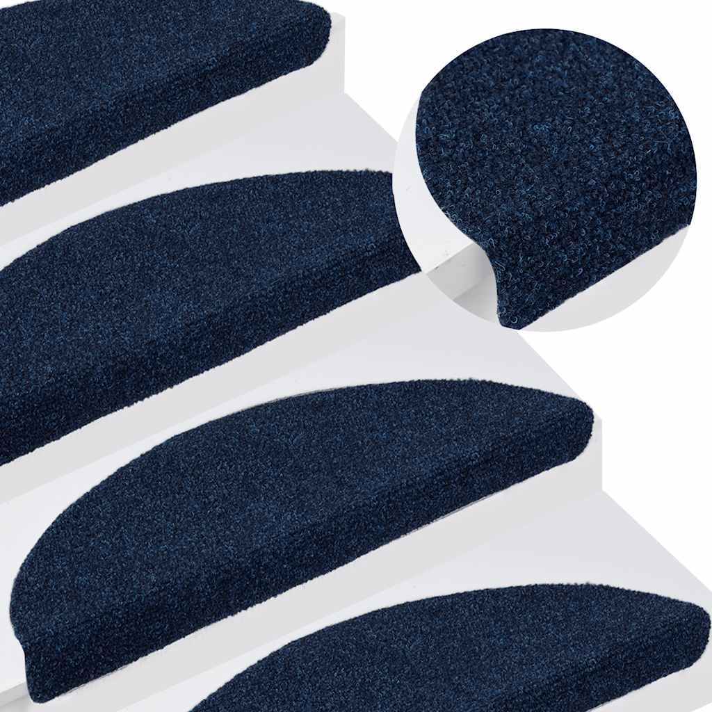 Selvklebende trappematter 15stk marineblå 65x21x4cm nålestempel
