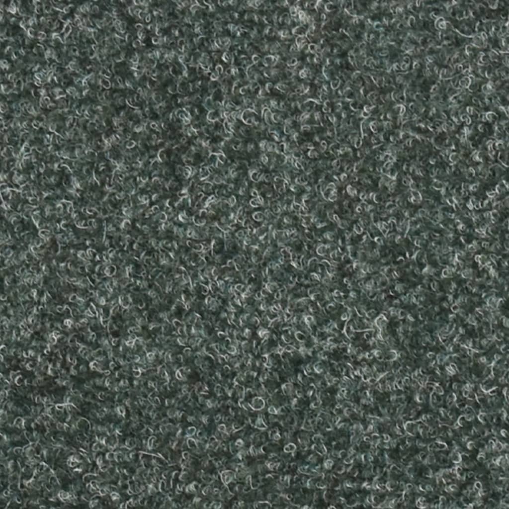Selvklebende trappematter 15 stk grønn 56x17x3 cm nålestempel