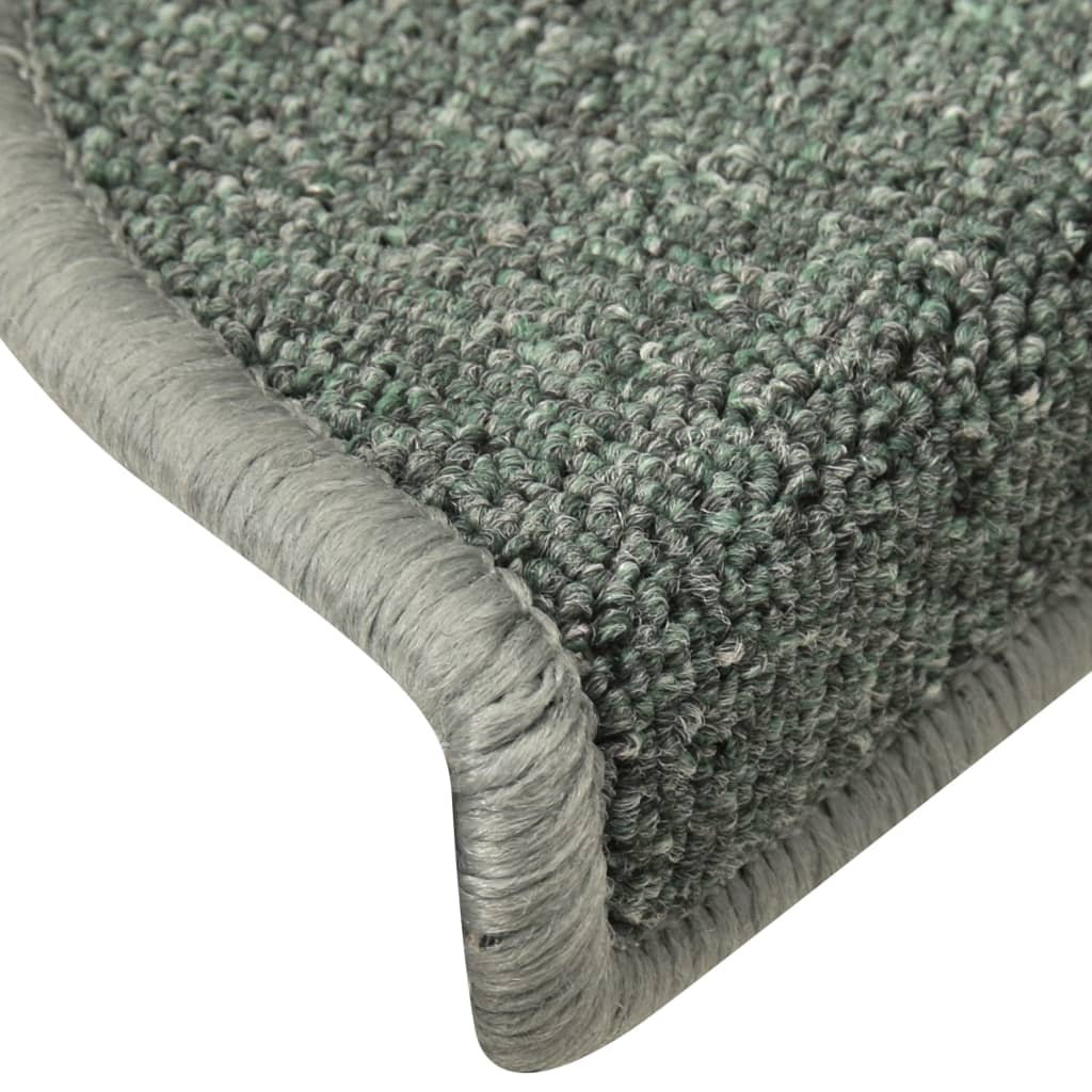 Trappetrinnstepper 15 stk mørkegrønn 56x17x3 cm