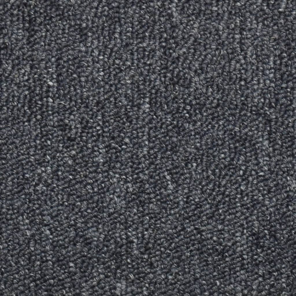 Trappetrinnstepper 15 stk mørkegrå og blå 56x17x3 cm