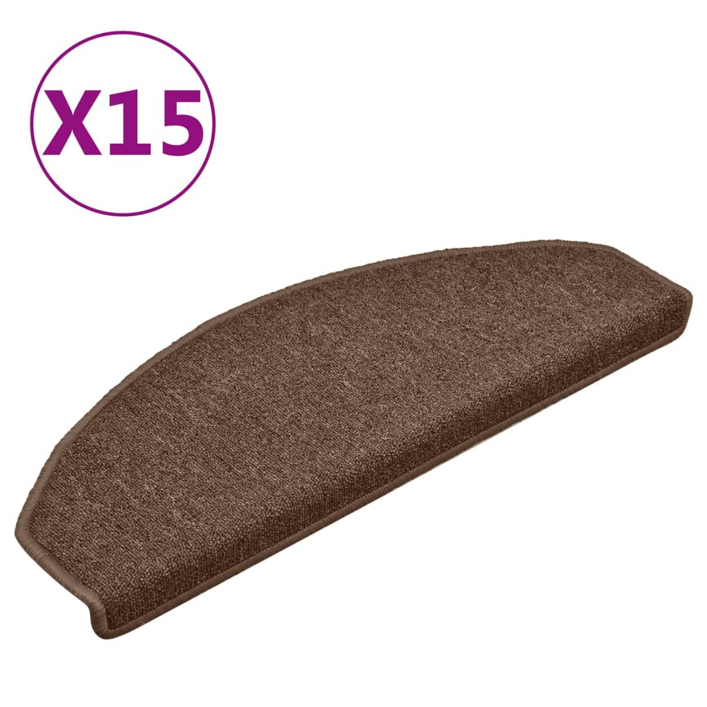 Trappetrinnstepper 15 stk brun 65x24x4 cm