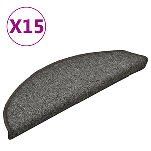 Trappetrinnstepper 15 stk mørkegrå 56x17x3 cm