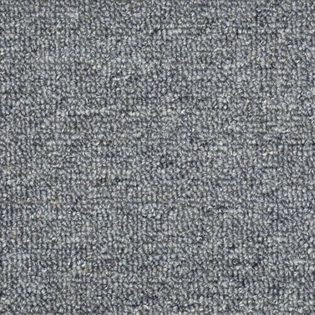 Trappetrinnstepper 15 stk lysegrå og blå 56x17x3 cm