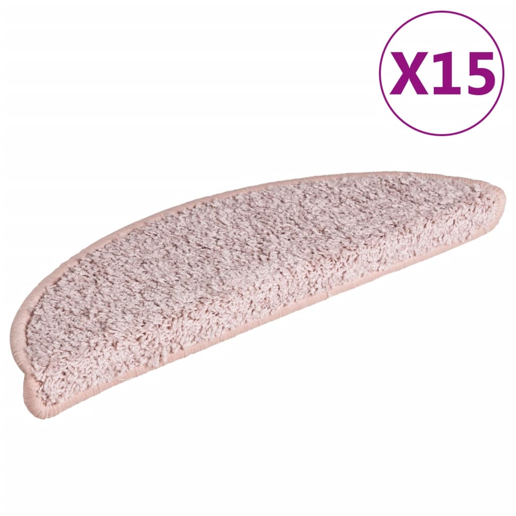 Trappetrinnstepper 15 stk lyserosa 65x21x4 cm