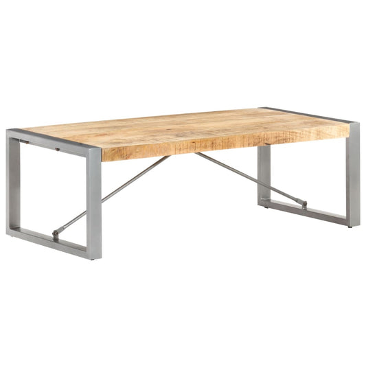 Coffee table 120x60x40 cm rough mango wood