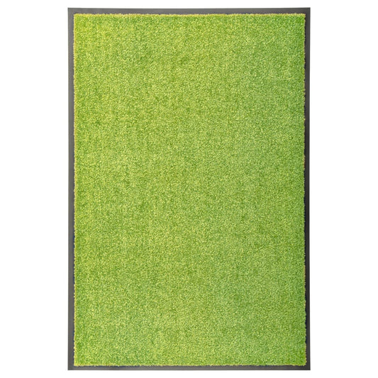 Dørmatte vaskbar grønn 60x90 cm