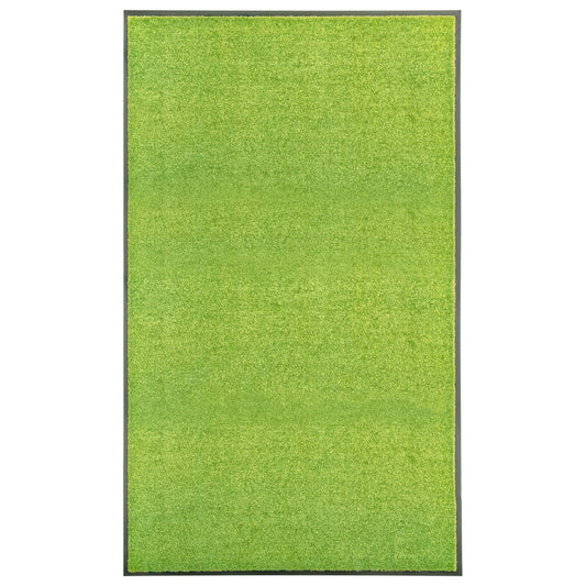 Dørmatte vaskbar grønn 90x150 cm