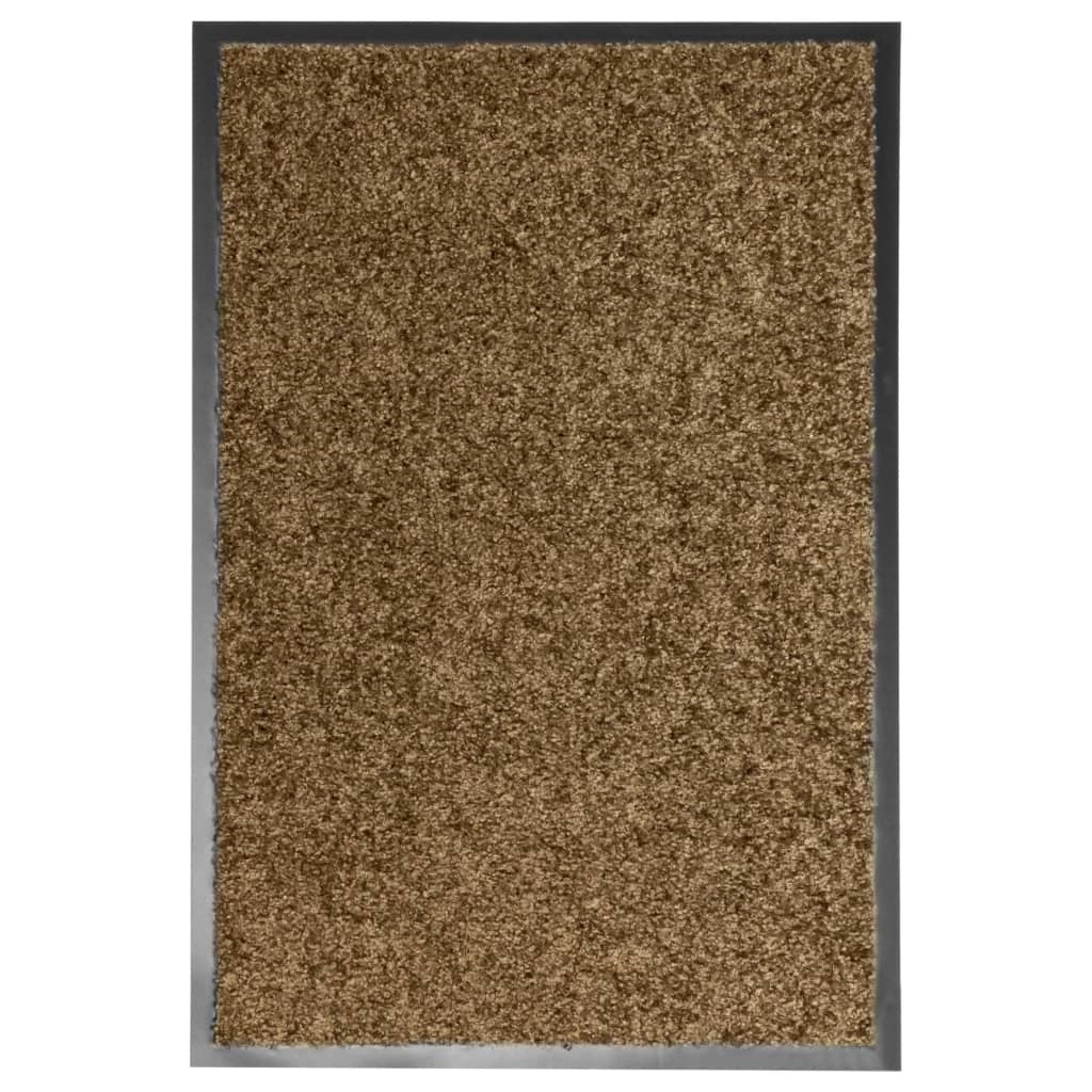 Doormat washable brown 40x60 cm