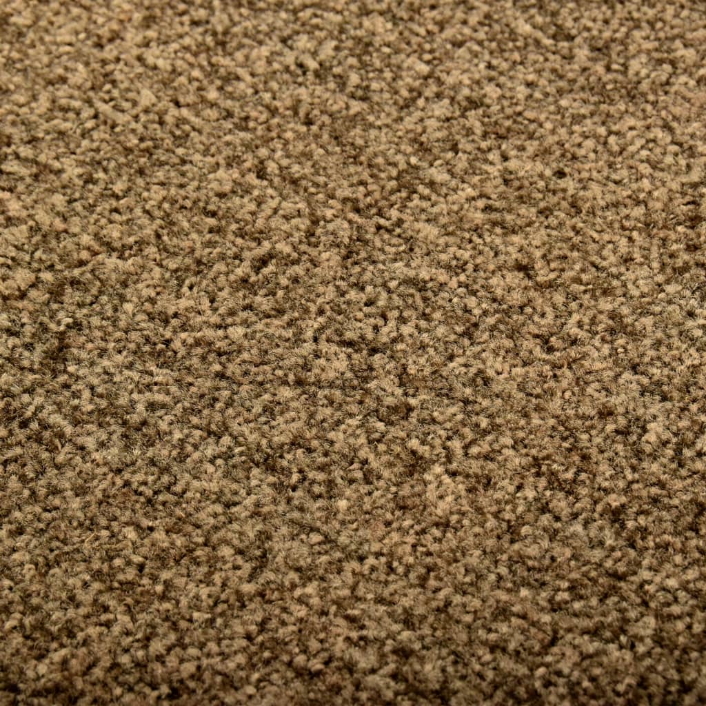 Dørmatte vaskbar brun 60x90 cm
