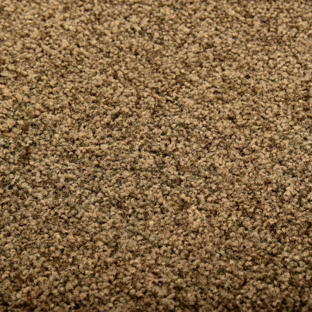 Dørmatte vaskbar brun 90x150 cm