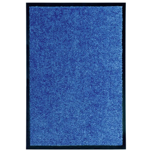 Doormat washable blue 40x60 cm