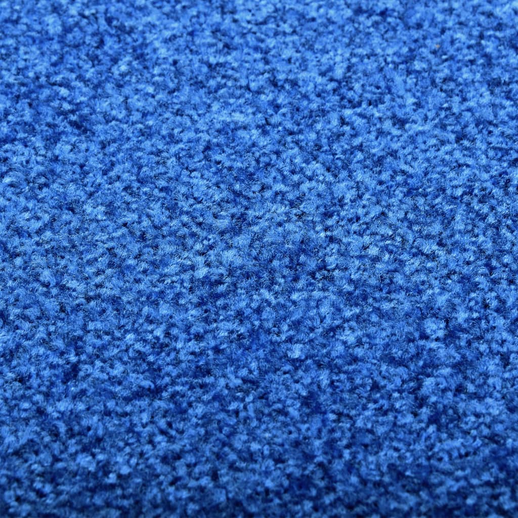 Doormat washable blue 40x60 cm