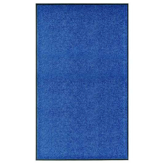Dørmatte vaskbar blå 90x150 cm