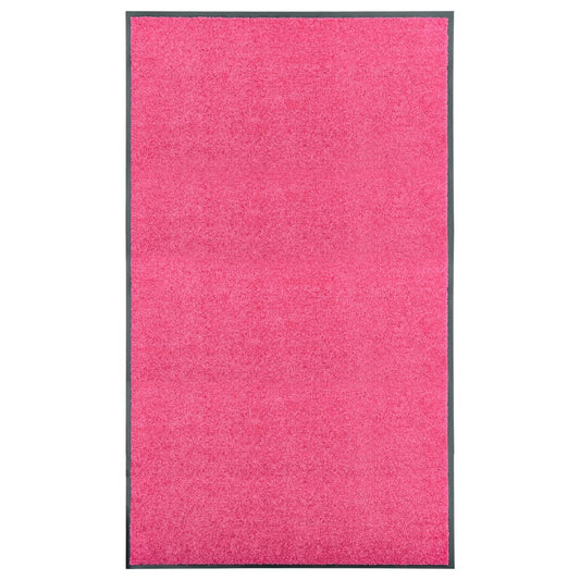 Dørmatte vaskbar rosa 90x150 cm