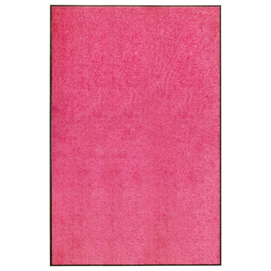 Dørmatte vaskbar rosa 120x180 cm