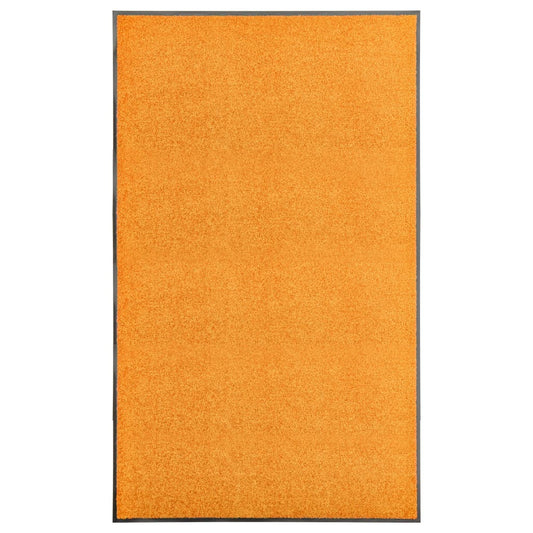 Dørmatte vaskbar oransje 90x150 cm