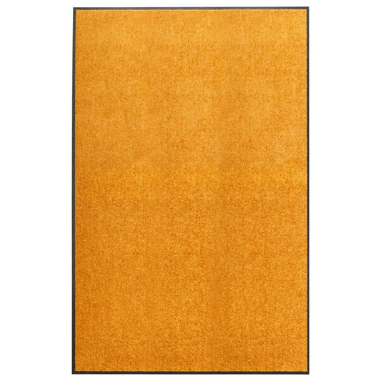 Dørmatte vaskbar oransje 120x180 cm