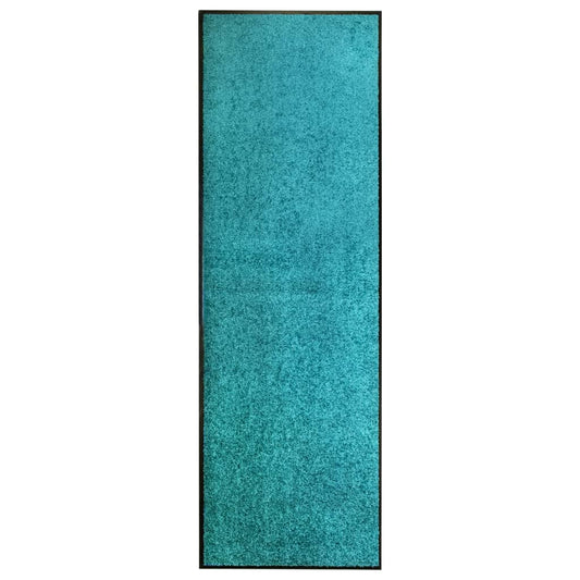 Dørmatte vaskbar turkis 60x180 cm