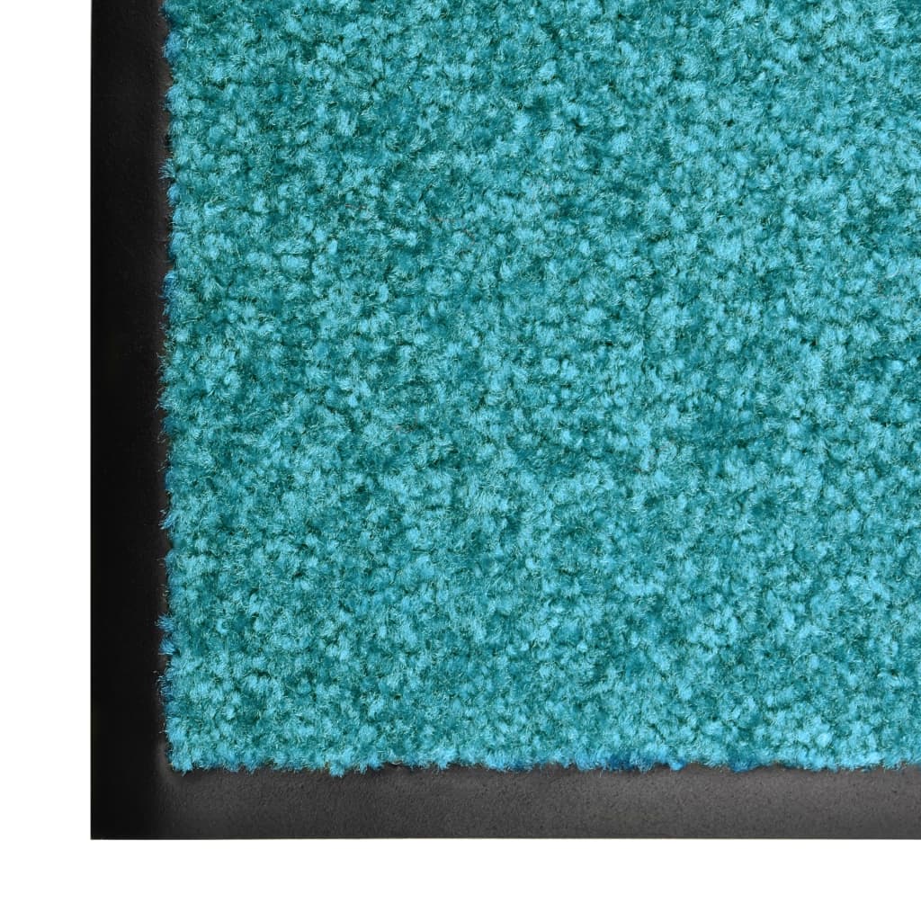 Dørmatte vaskbar turkis 60x180 cm