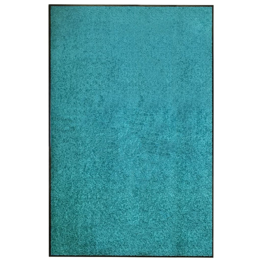 Dørmatte vaskbar turkis 120x180 cm
