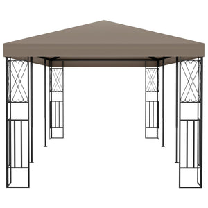 Paviljong 6x3 m gråbrun stoff