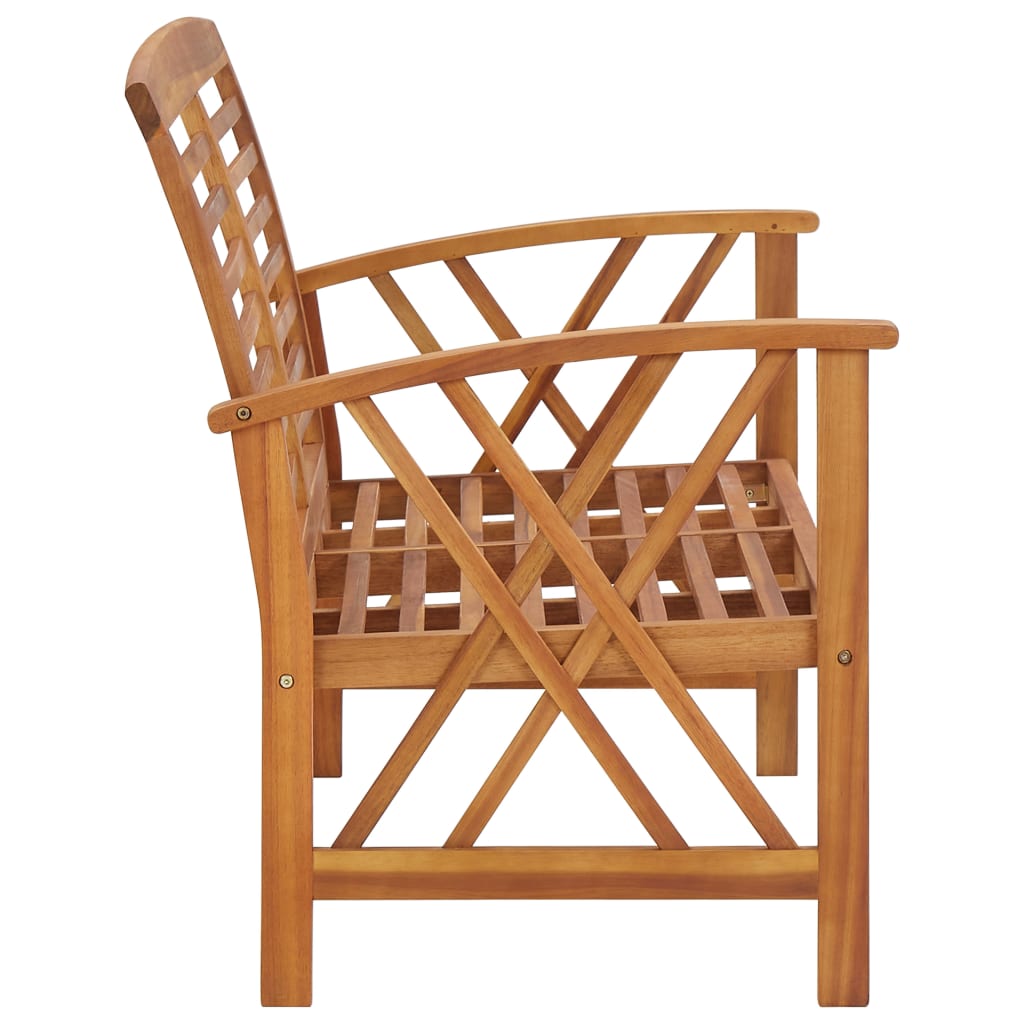 Hagebenk 119 cm heltre akasie