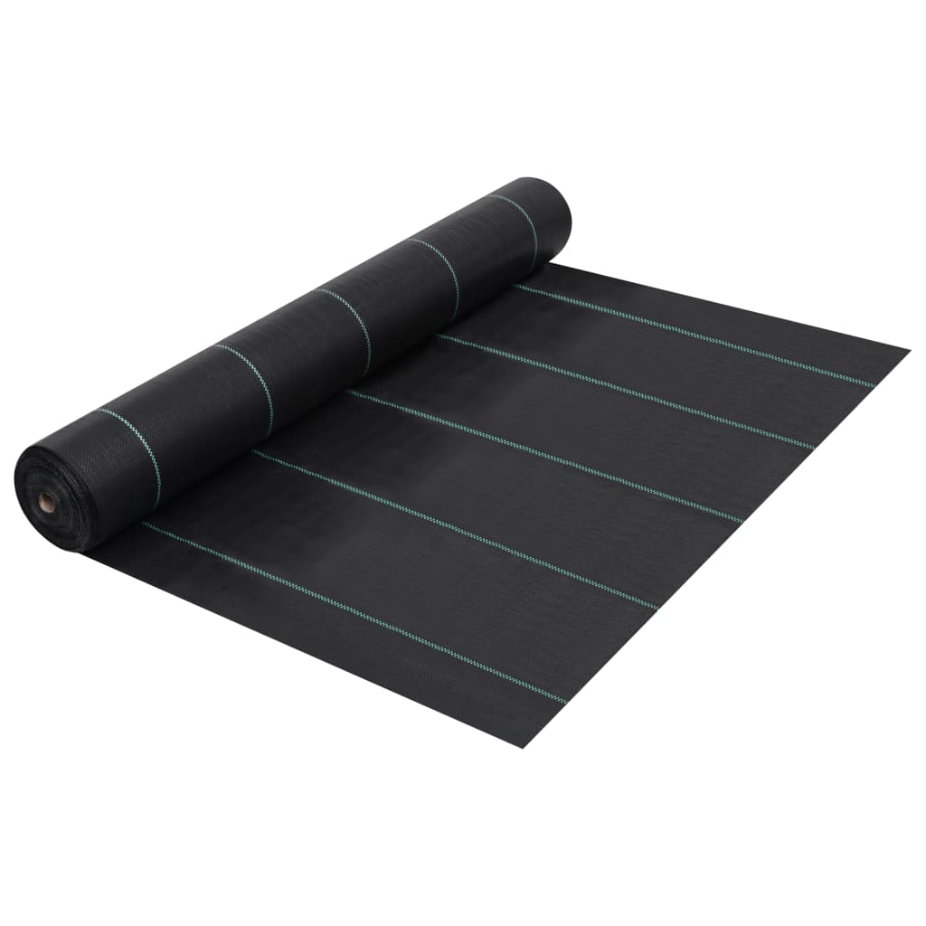 Kontrollmatte for ugress svart 2x150 m PP