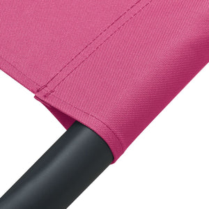 Utendørs sofaseng med solskjerm og pute rosa