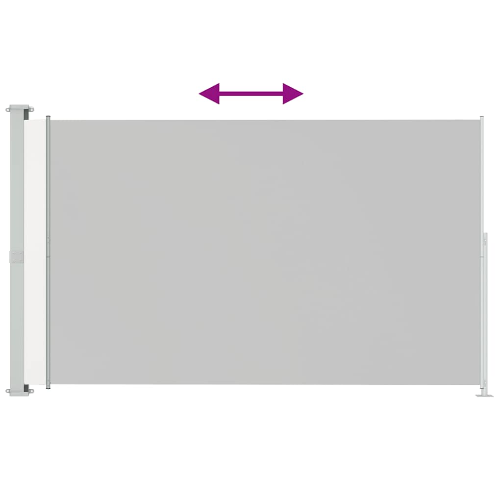 Uttrekkbar sidemarkise 220x300 cm kremhvit