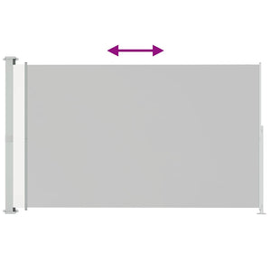 Uttrekkbar sidemarkise 220x300 cm kremhvit