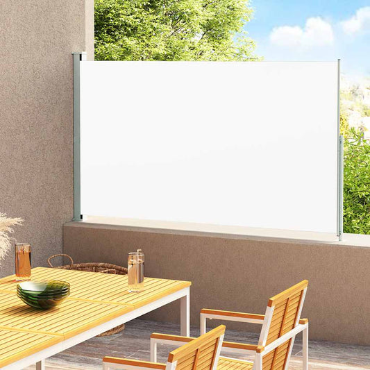 Uttrekkbar sidemarkise 220x300 cm kremhvit