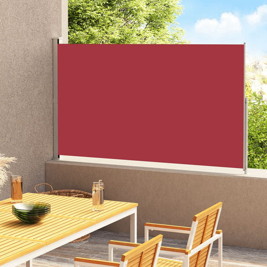 Uttrekkbar sidemarkise 220x300 cm rød
