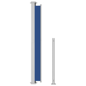 Uttrekkbar sidemarkise 220x500 cm blå