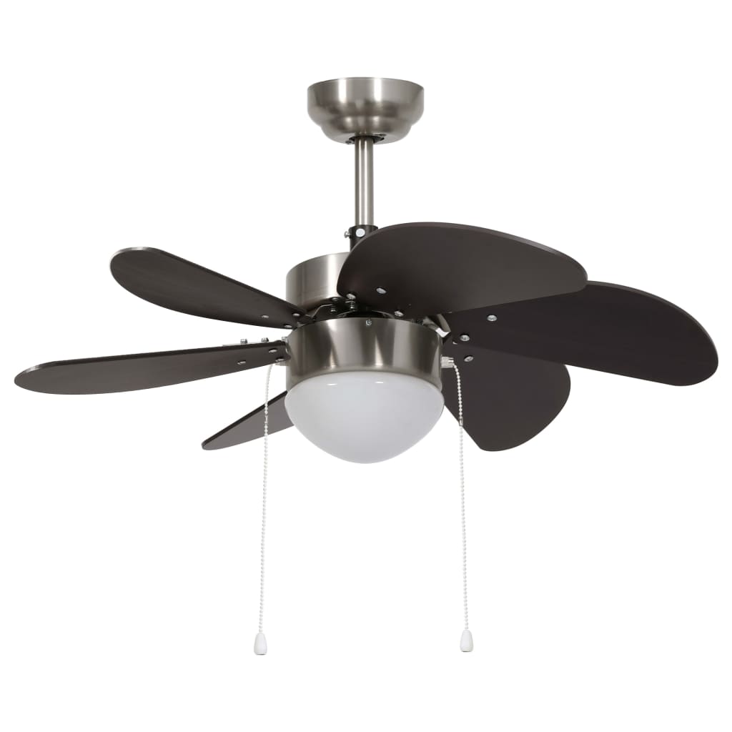 Takvifte med lys 76 cm mørkebrun