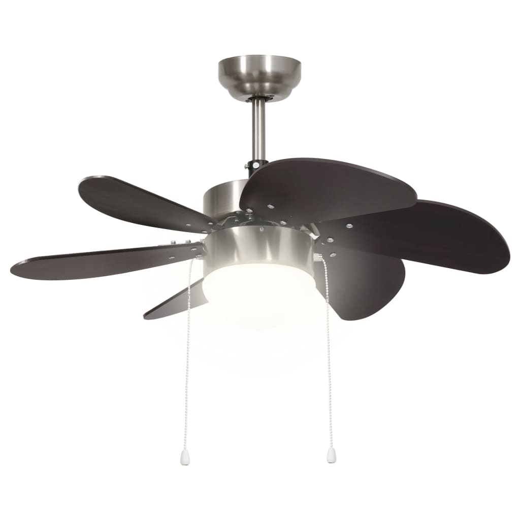 Takvifte med lys 76 cm mørkebrun