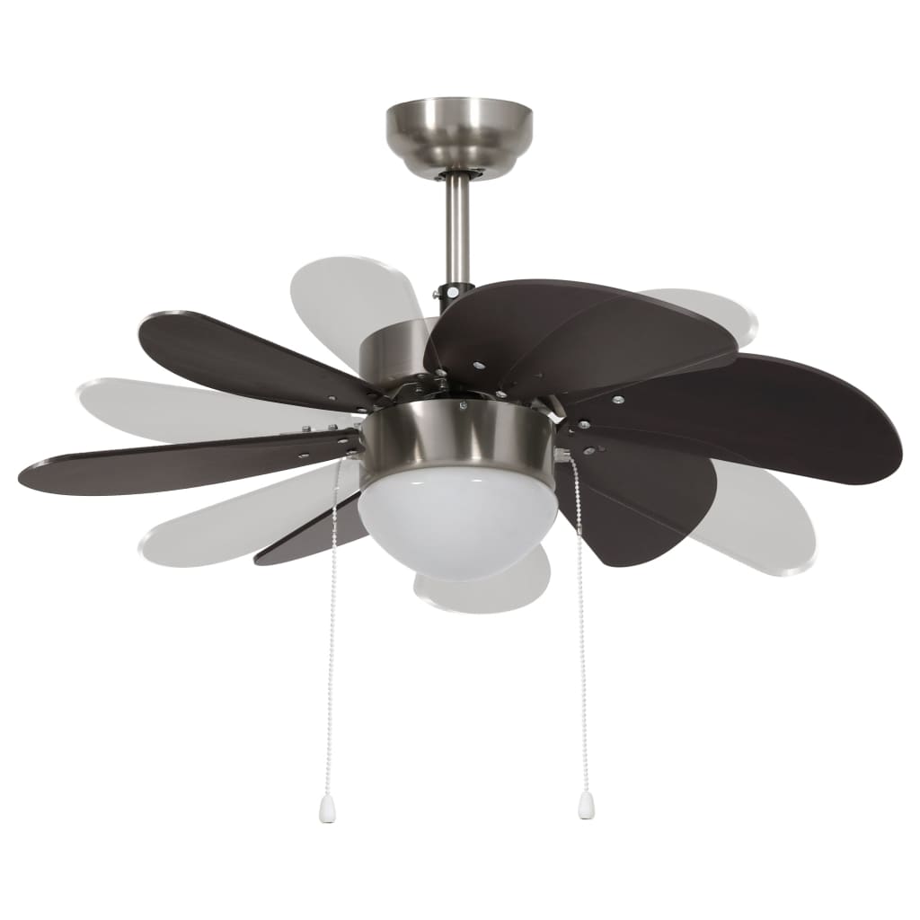 Takvifte med lys 76 cm mørkebrun