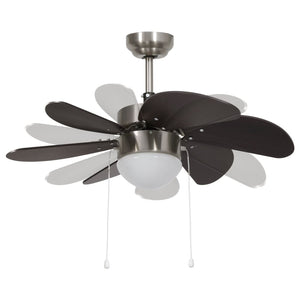 Takvifte med lys 76 cm mørkebrun