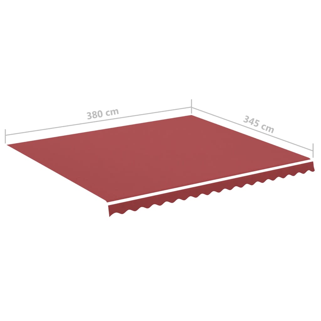 Erstatningsduk for markise burgunder 4x3,5 m