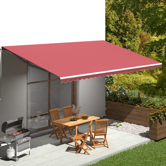 Erstatningsduk for markise burgunder 6x3 m