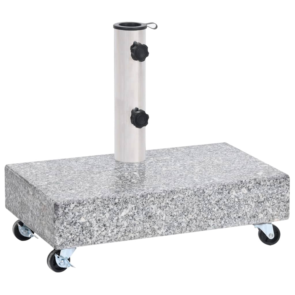 Parasol base light gray 45x25x8.3 cm granite