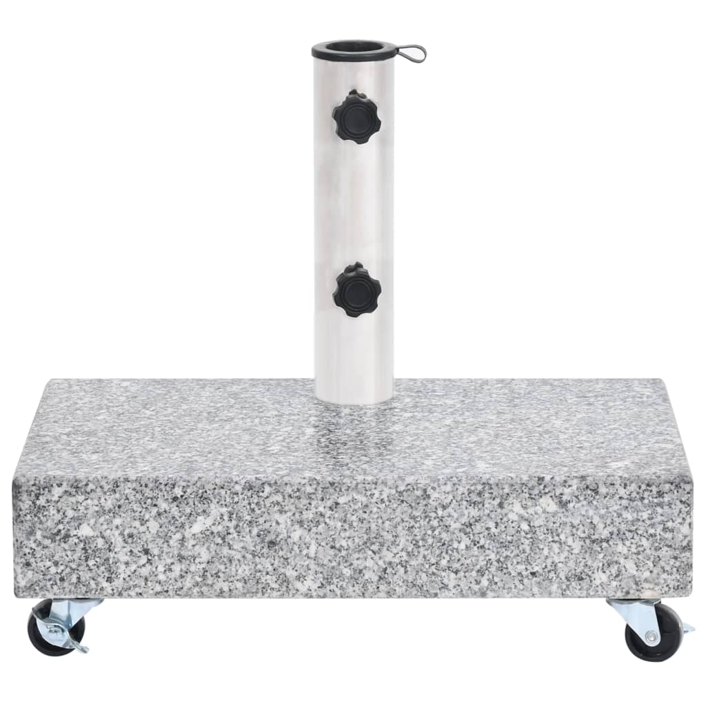 Parasol base light gray 45x25x8.3 cm granite