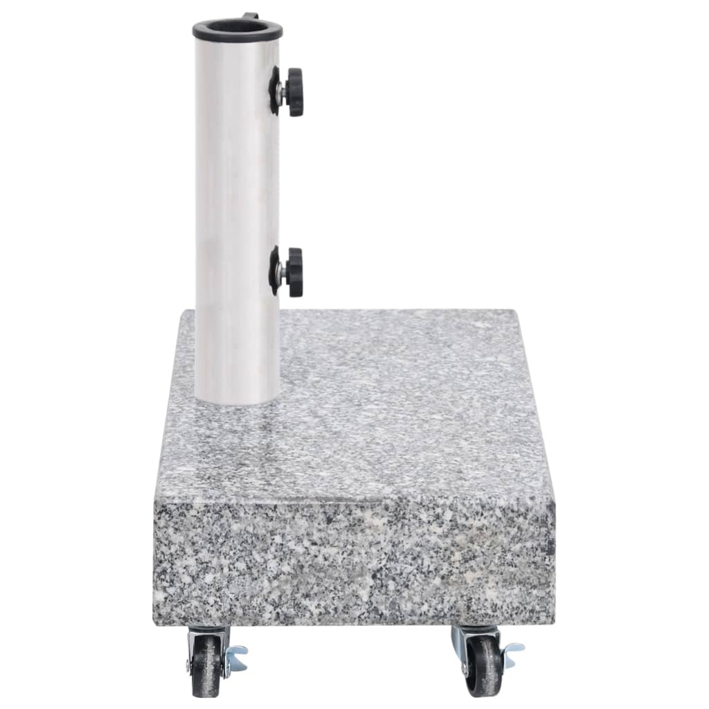Parasol base light gray 45x25x8.3 cm granite