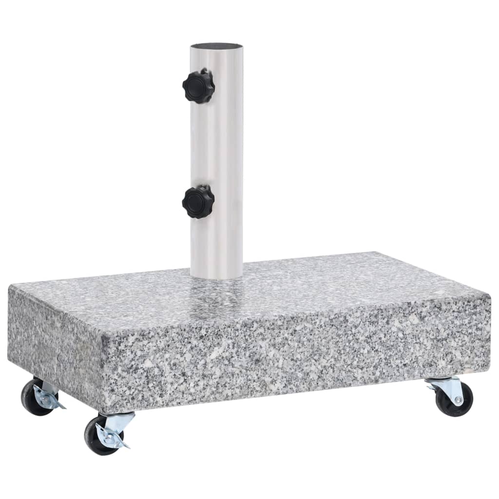 Parasol base light gray 45x25x8.3 cm granite
