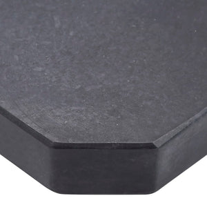 Vektplate for parasoll svart granitt firkantet 25 kg