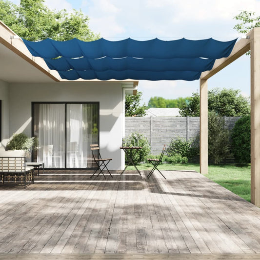 Vertikal markise blå 140x420 cm oxfordstoff